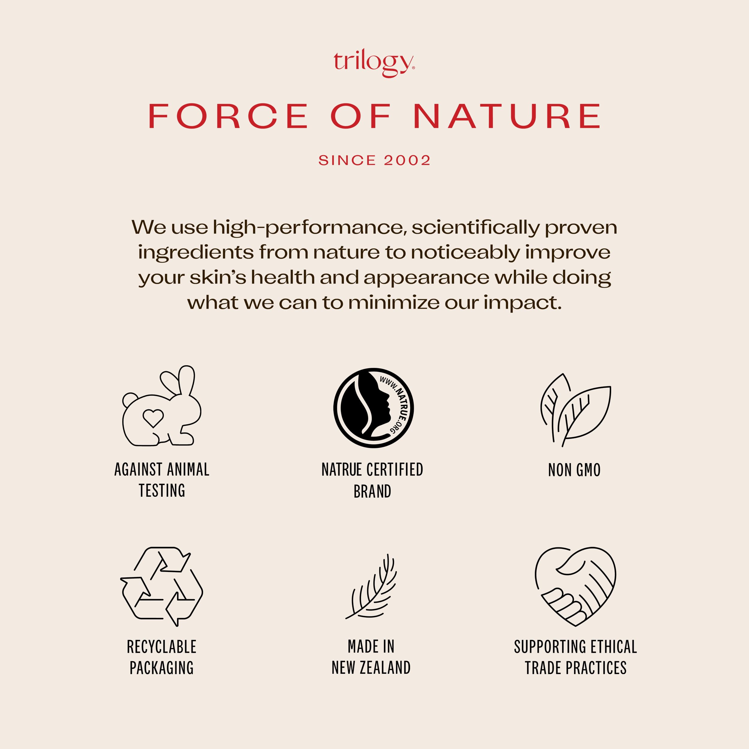 Trilogy rosehip oil nourishing oil packaging