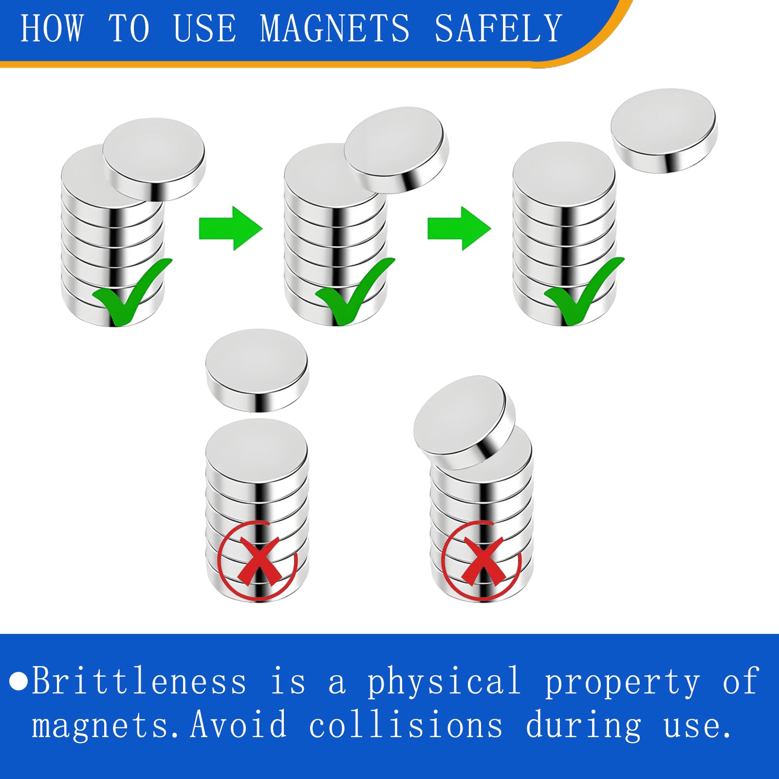 Not for children under 14 safety notice for magnets