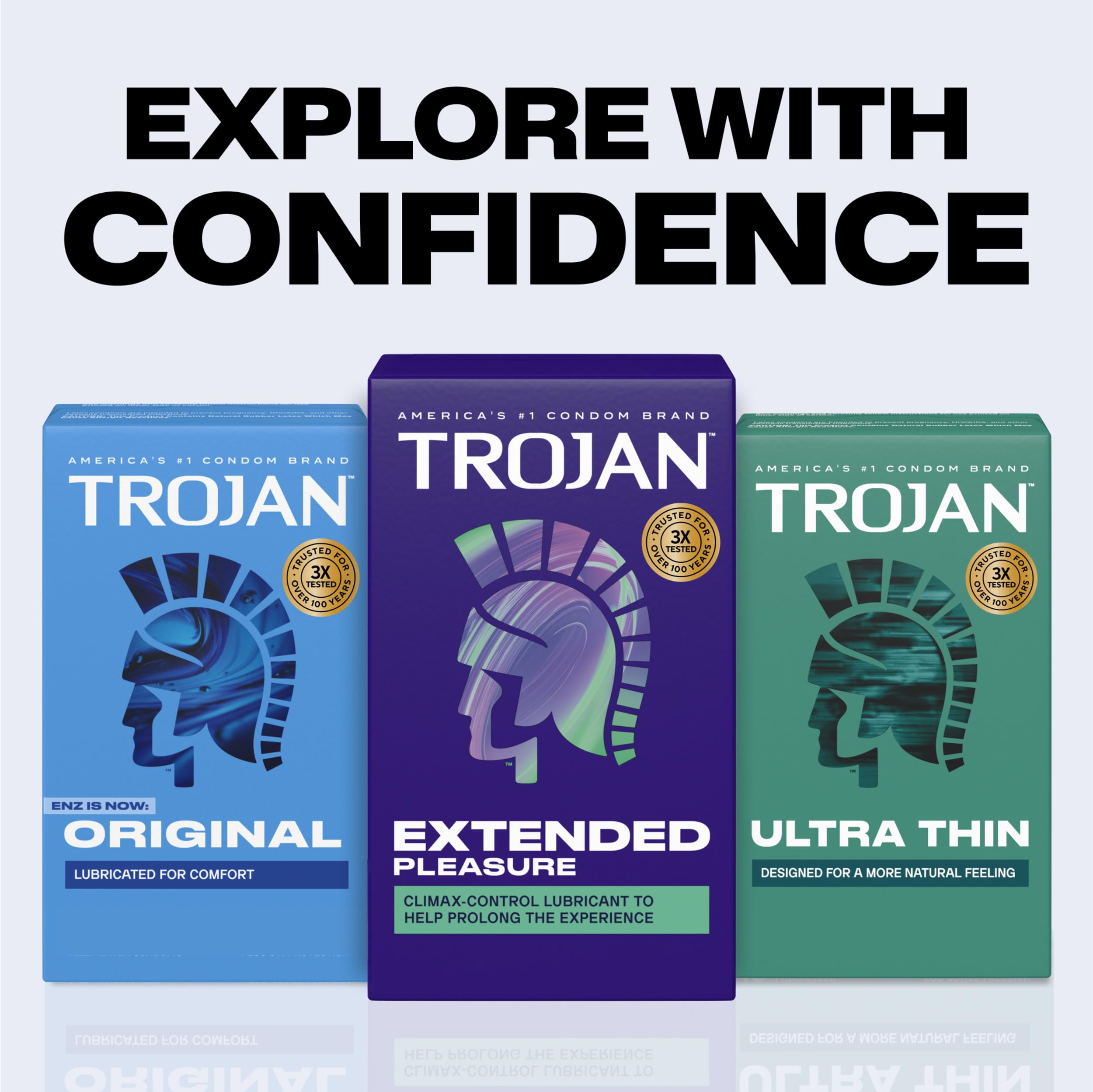 12 count Trojan condom box image