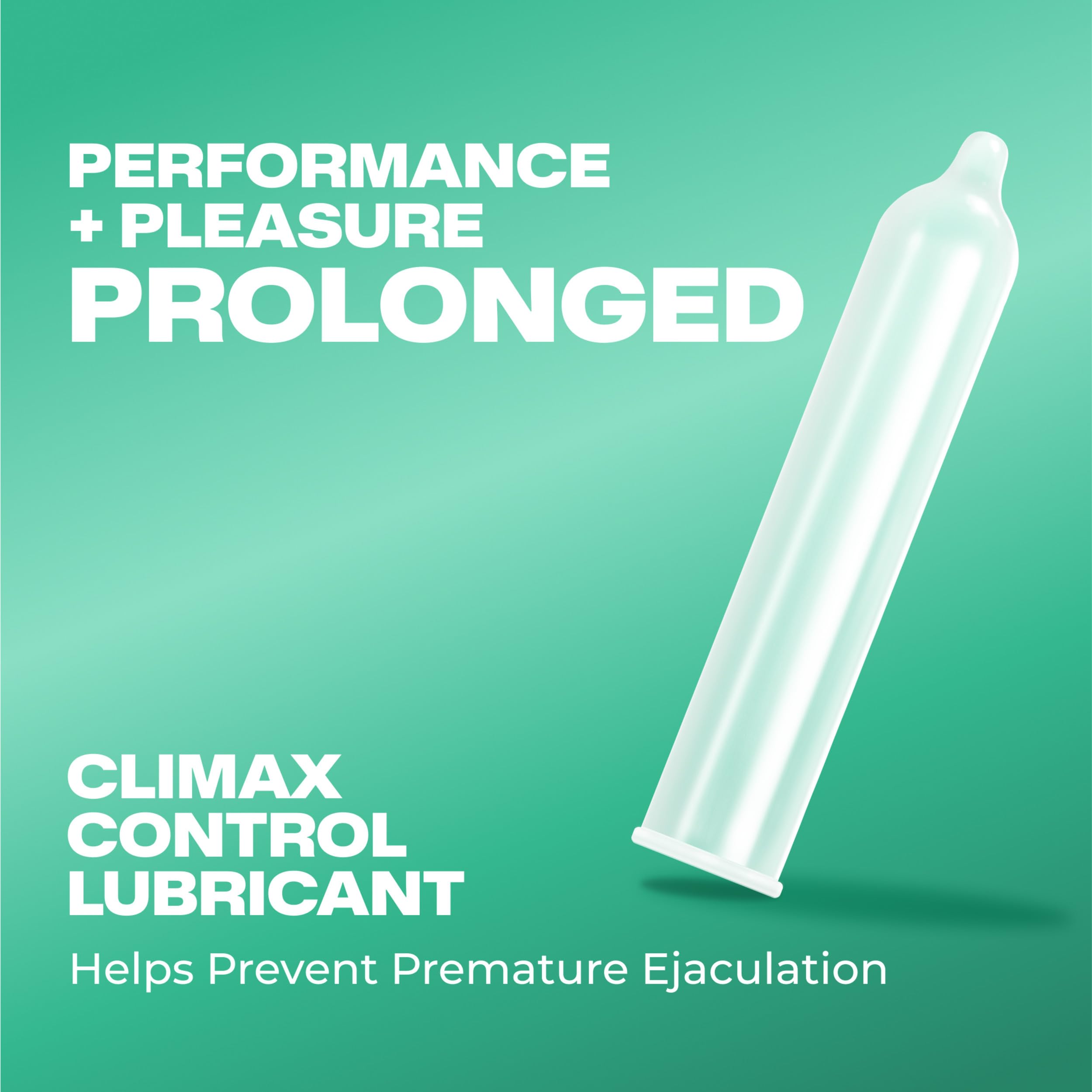 Trojan Extended Pleasure climax control latex condom box