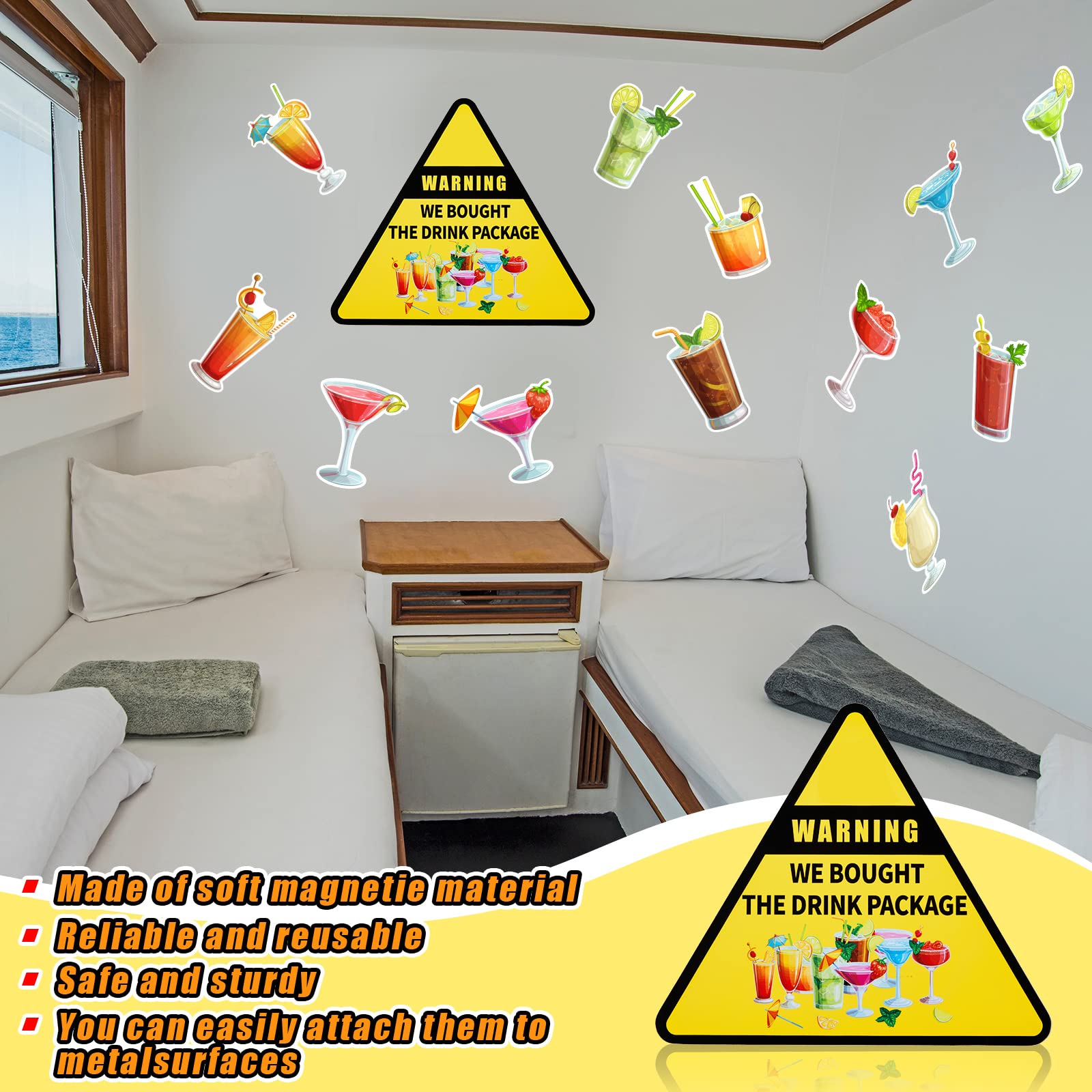 Versatile magnets for cabin doors cars refrigerators and whiteboards