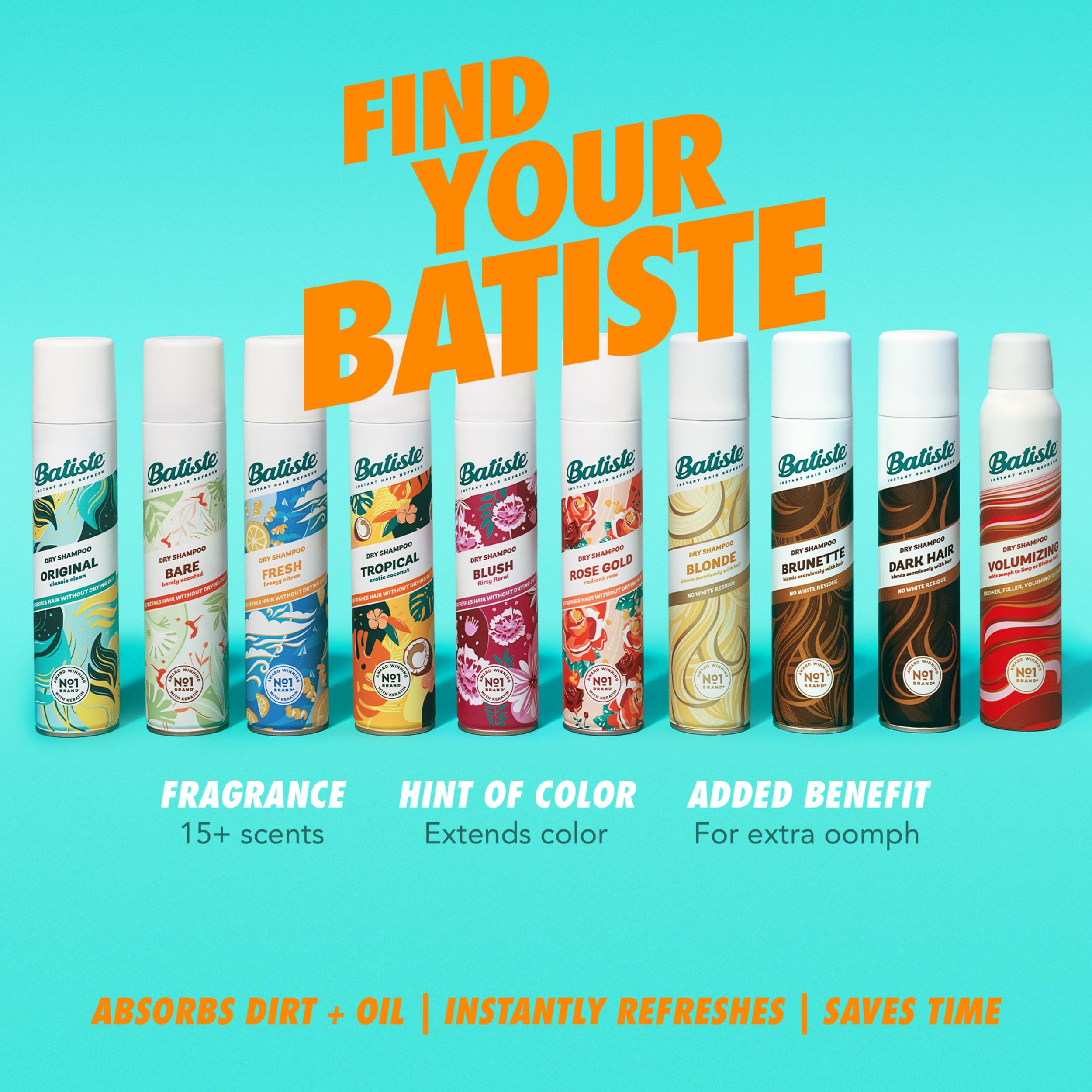 Batiste Dry Shampoo 3.81 oz Tropical Fragrance pack