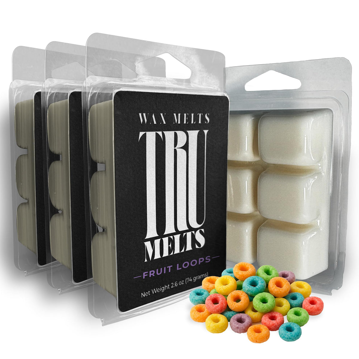 Fruit Loops wax melt by TruMelts 2.6 oz bar