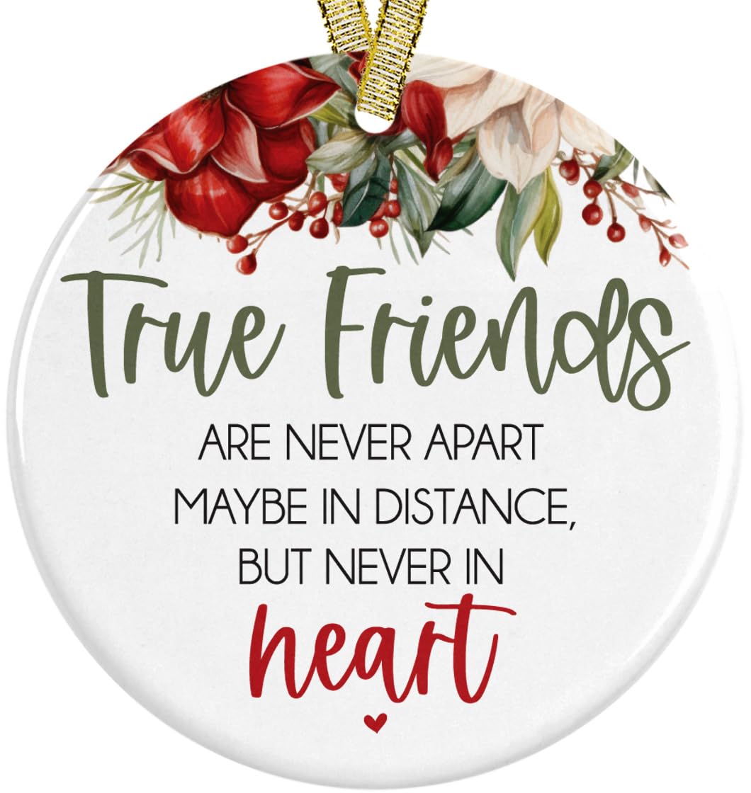 True Friends ornament 3 inch ceramic close-up