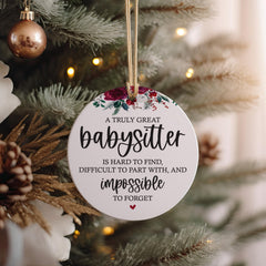 Three inch ceramic ornament UV print babysitter