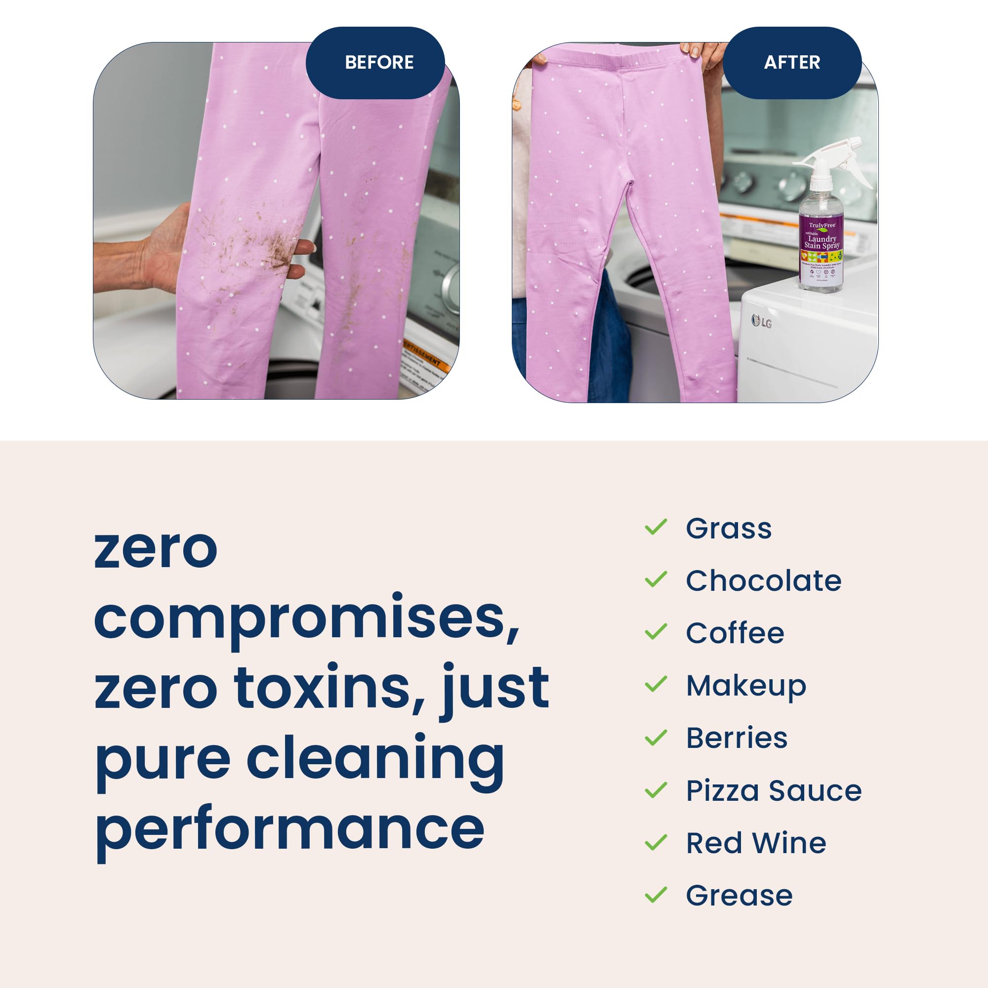 Includes refillable bottle for long term use