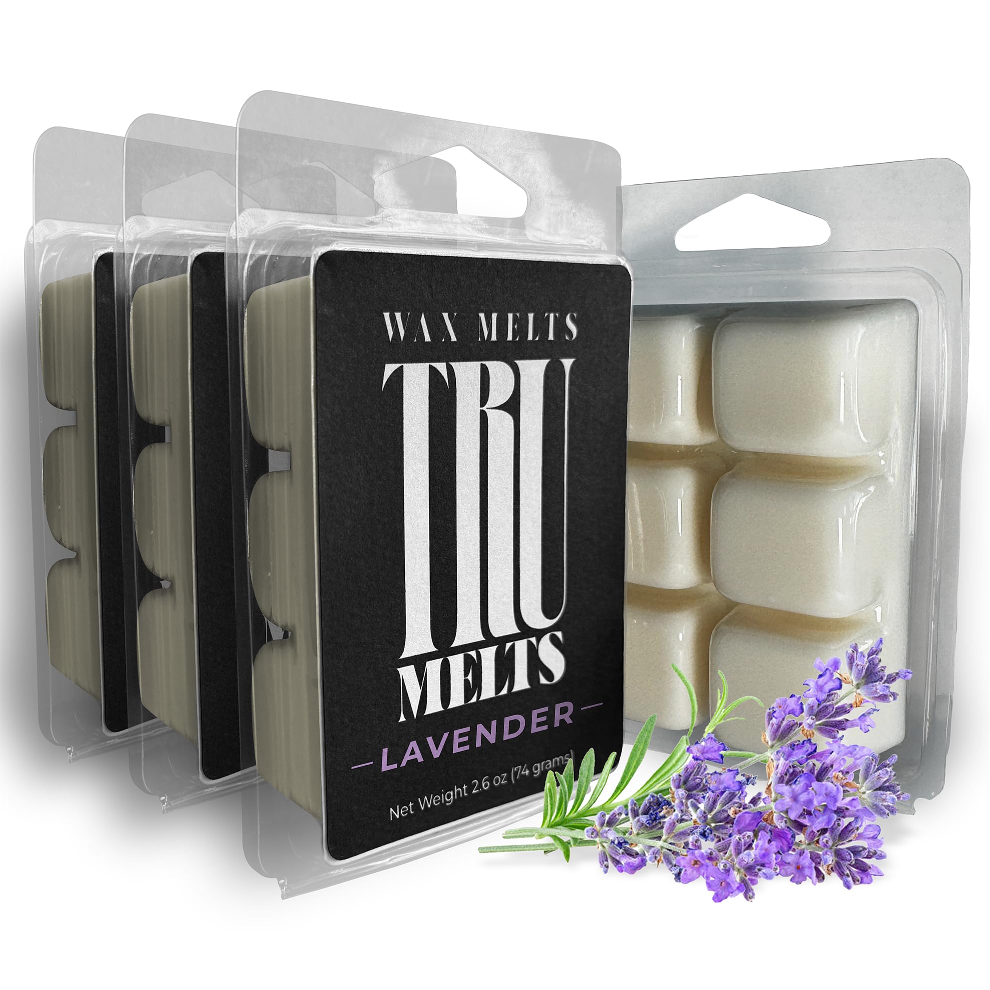 TruMelts lavender wax melt 4 pack dye free