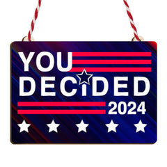 Trump Christmas Ornaments 2024 ready to gift with ribbon card and box
