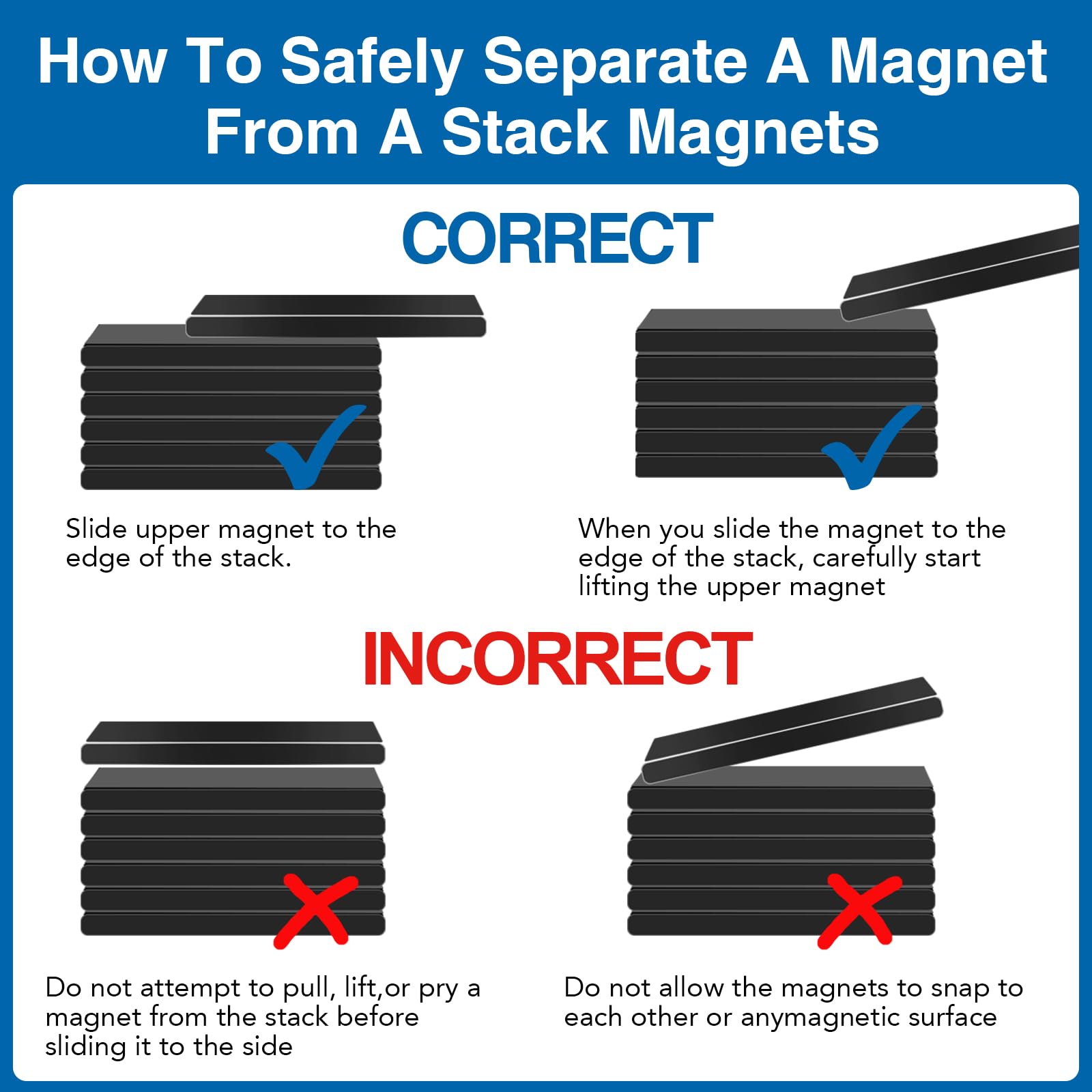 ISO 9001 certified TRYMAG magnets adhesive backing