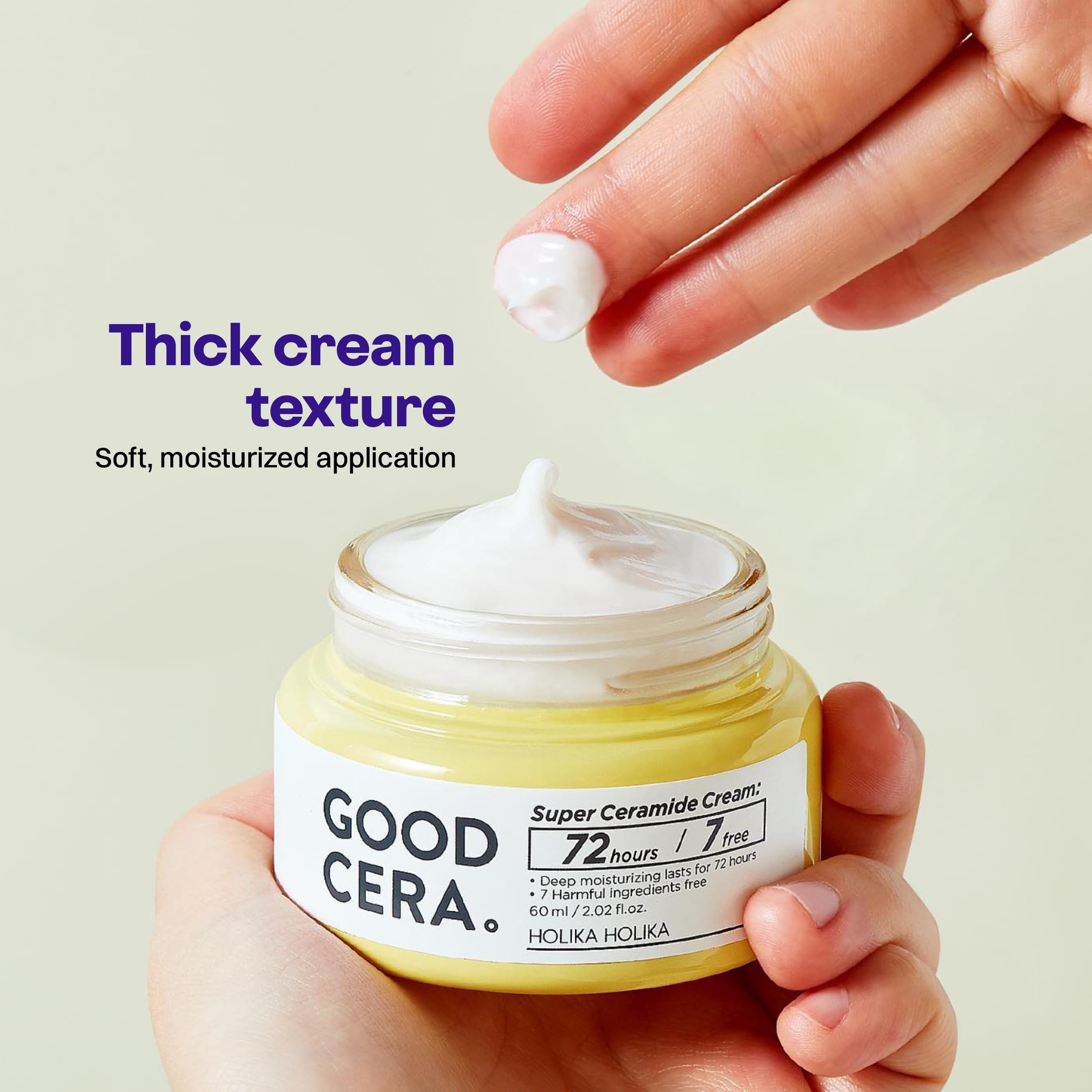 2.02 fl oz jar packaging of Holika Holika cream