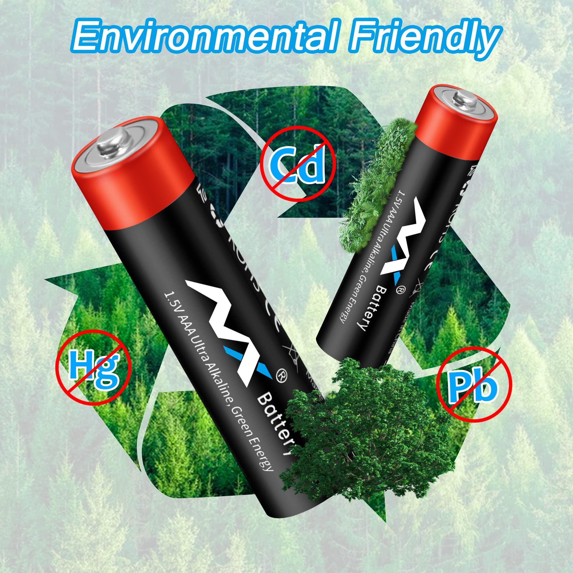 Environmentally friendly 1.5V alkaline battery pack