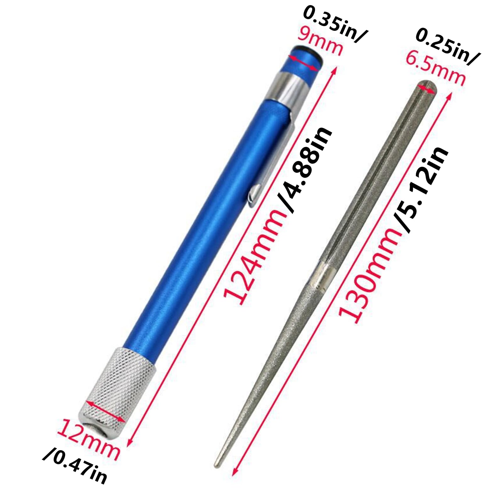 Diamond coated sharpener for fishing hooks Tsuchbis
