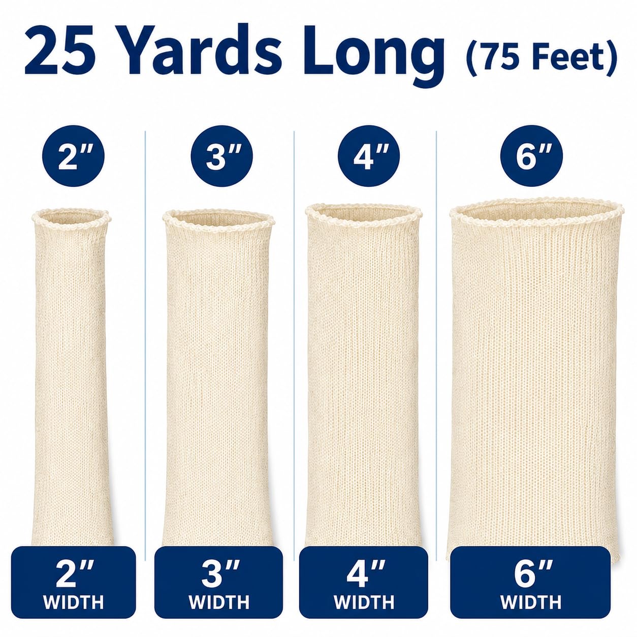 Underlayer stockinette for braces and compression wraps