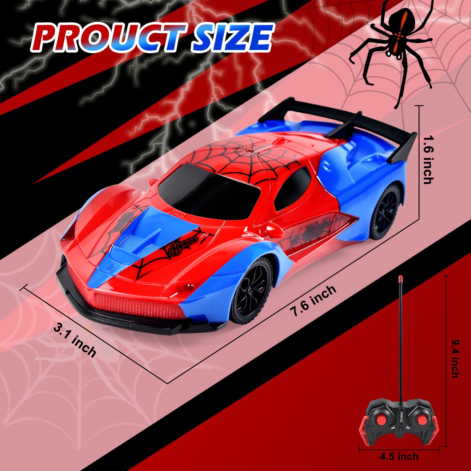Gift idea remote control car for 3-5 year olds