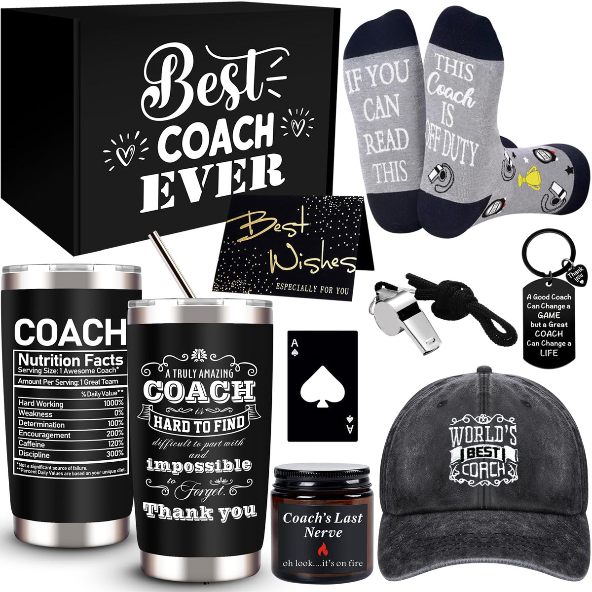 jtamohi coaches gifts 8-item box tumbler