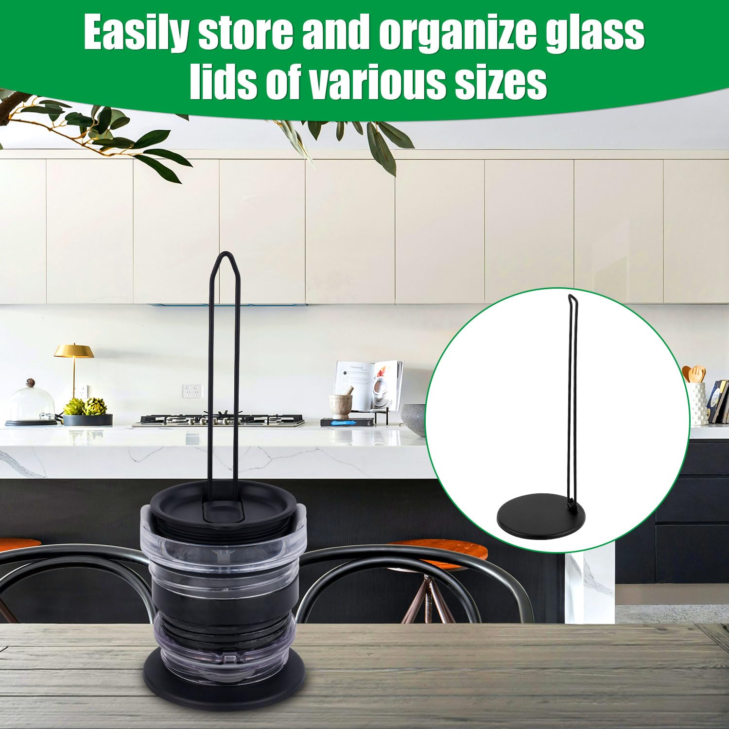 tumbler lid organizer 26x10cm stackable design