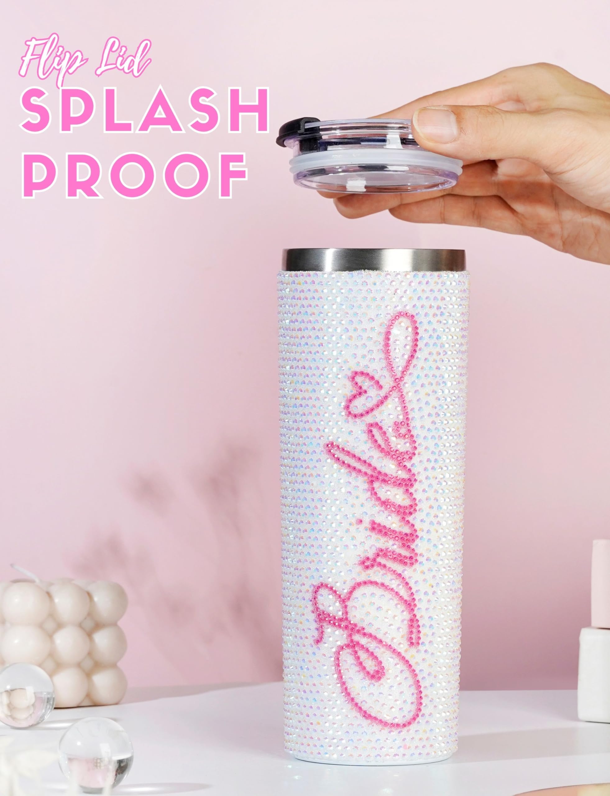 20 oz capacity tumbler for engagements and bridal showers