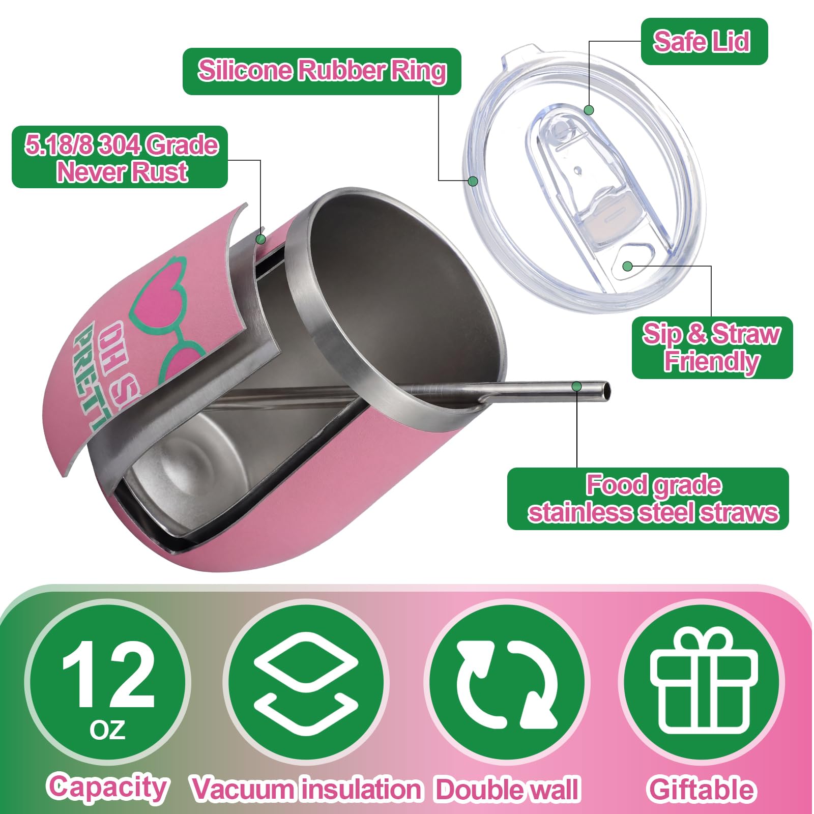 Geiserailie sorority gifts 6-pack for graduations and parties