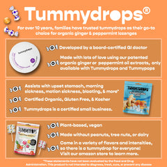 Tummydrops original flavor ginger lozenges for queasy stomach