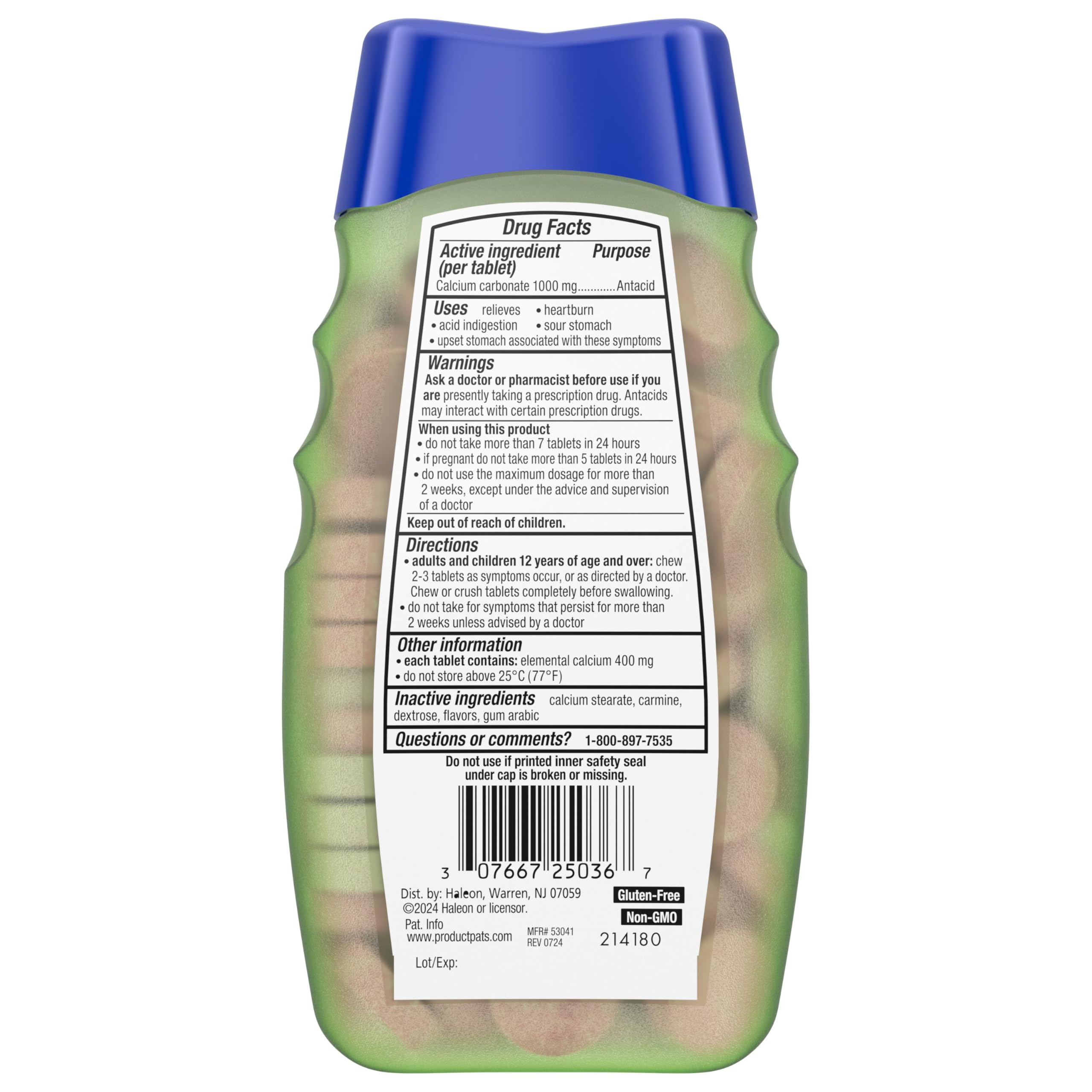 190 count bottle for convenient daily use