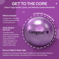 Psoas release tool Coregeous Ball used for back and abdominal release