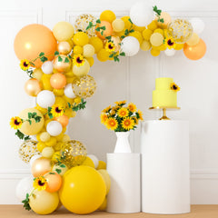 Tuparka sunflower vine garland and balloon arch kit