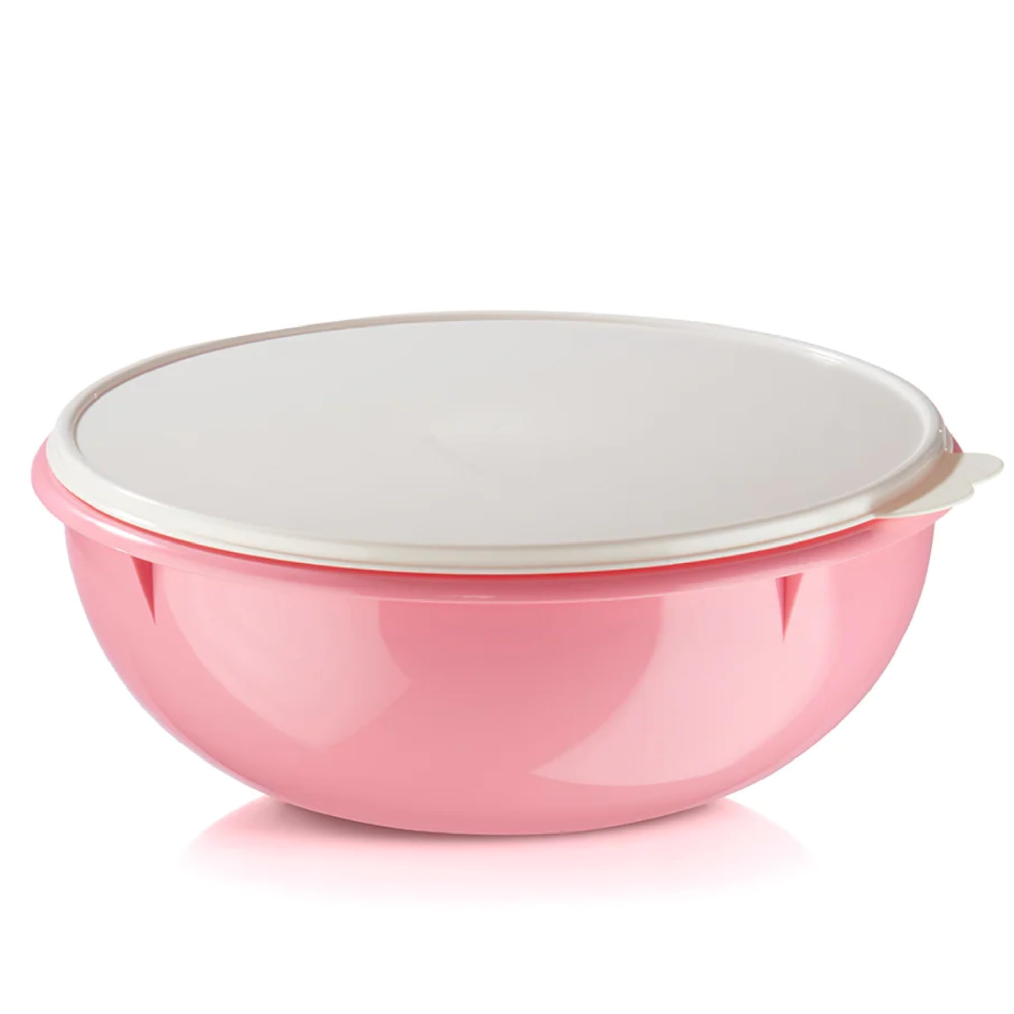 Tupperware 26 Cup Fix N Mix Bowl pink with white seal