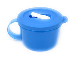 Tupperware Crystalwave blue 16 oz soup mug packaging