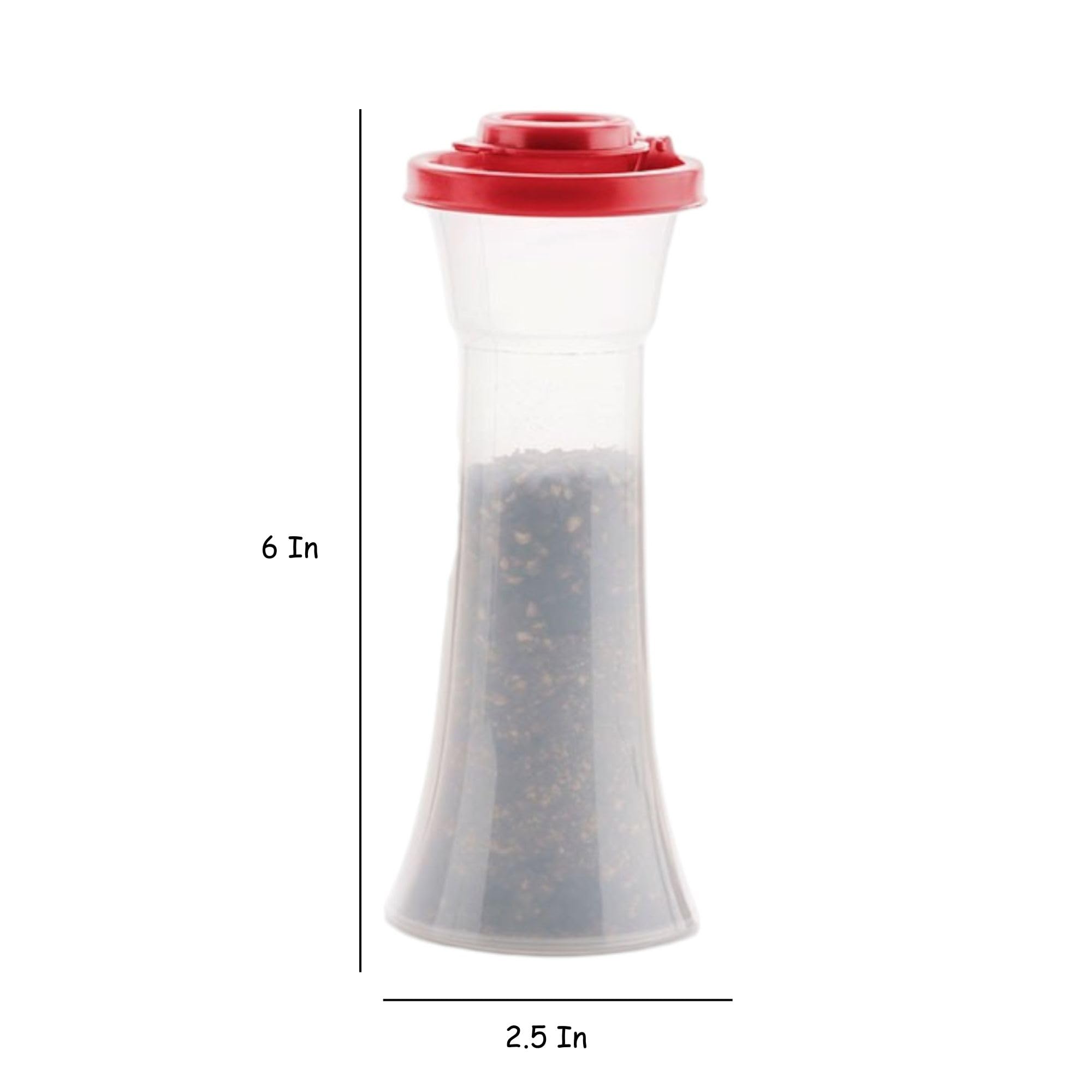 Large Hourglass Salt and Pepper Shakers holds 3/4 cup capacity