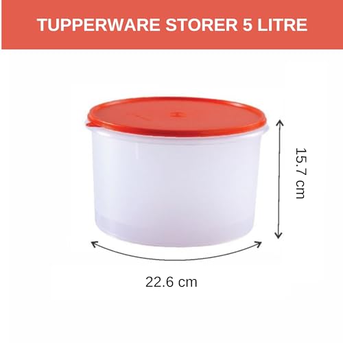 Tupperware storage container 5 Ltrs airtight lid view