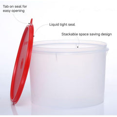 Anti-slip matt bottom 5 Ltrs Tupperware container