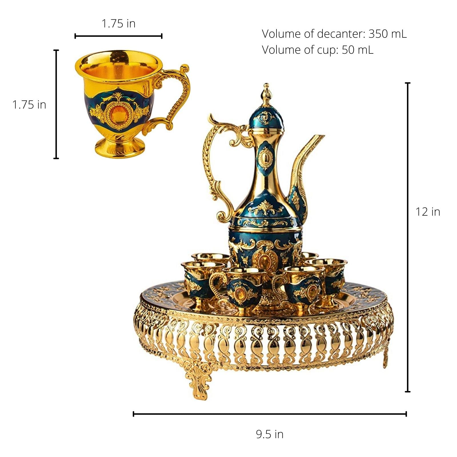 Gift-ready conversation piece tea set for gatherings