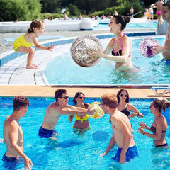 TURNMEON 5 pack sequins beach balls 24 inch set image