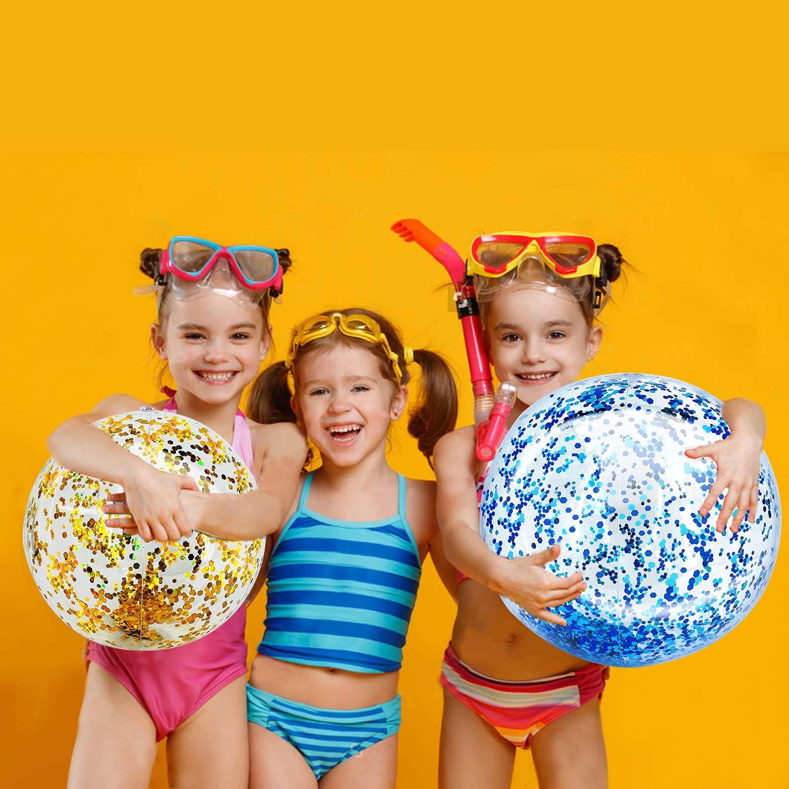 TURNMEON 16 inch glitter beach ball packaging image