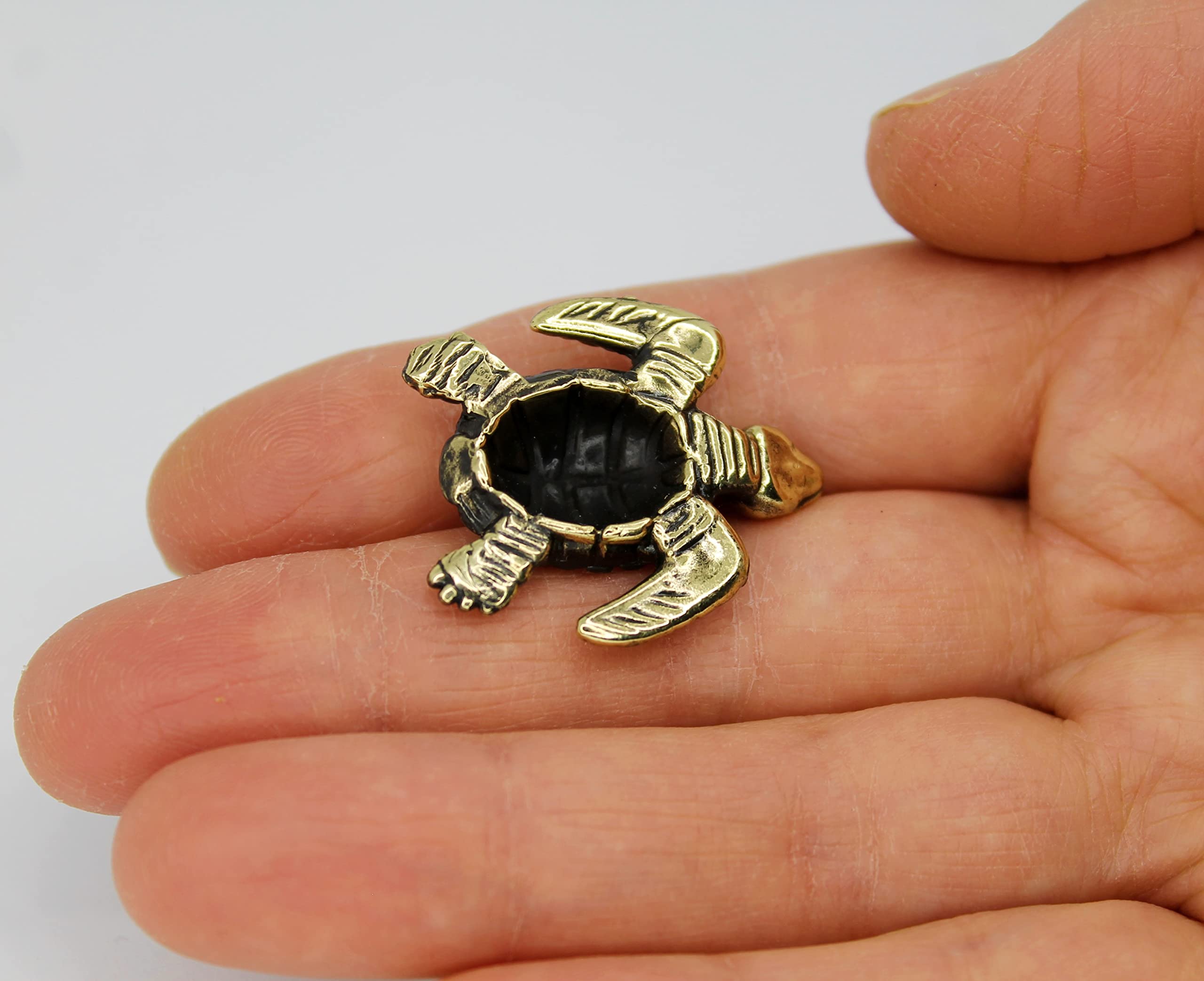 Turtle figurine decor for desk or shelf