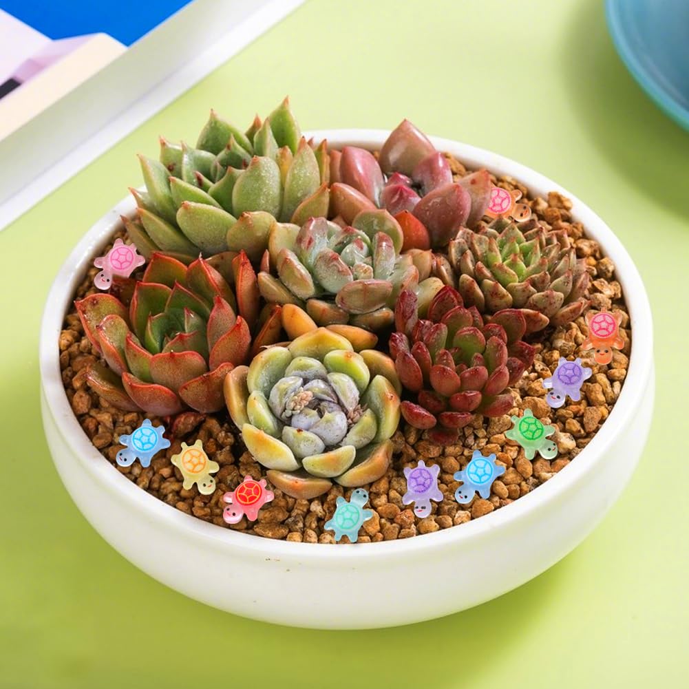 dollhouse and craft decor with tiny sea turtles