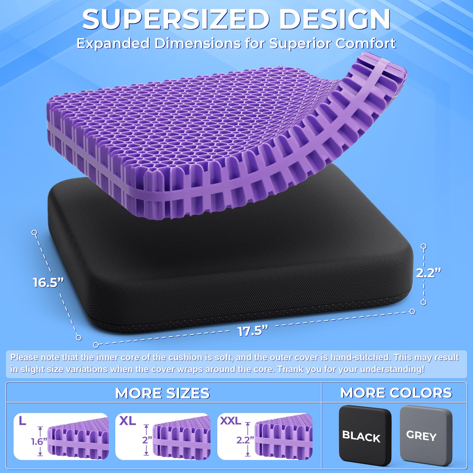 Removable zippered cover on cushion