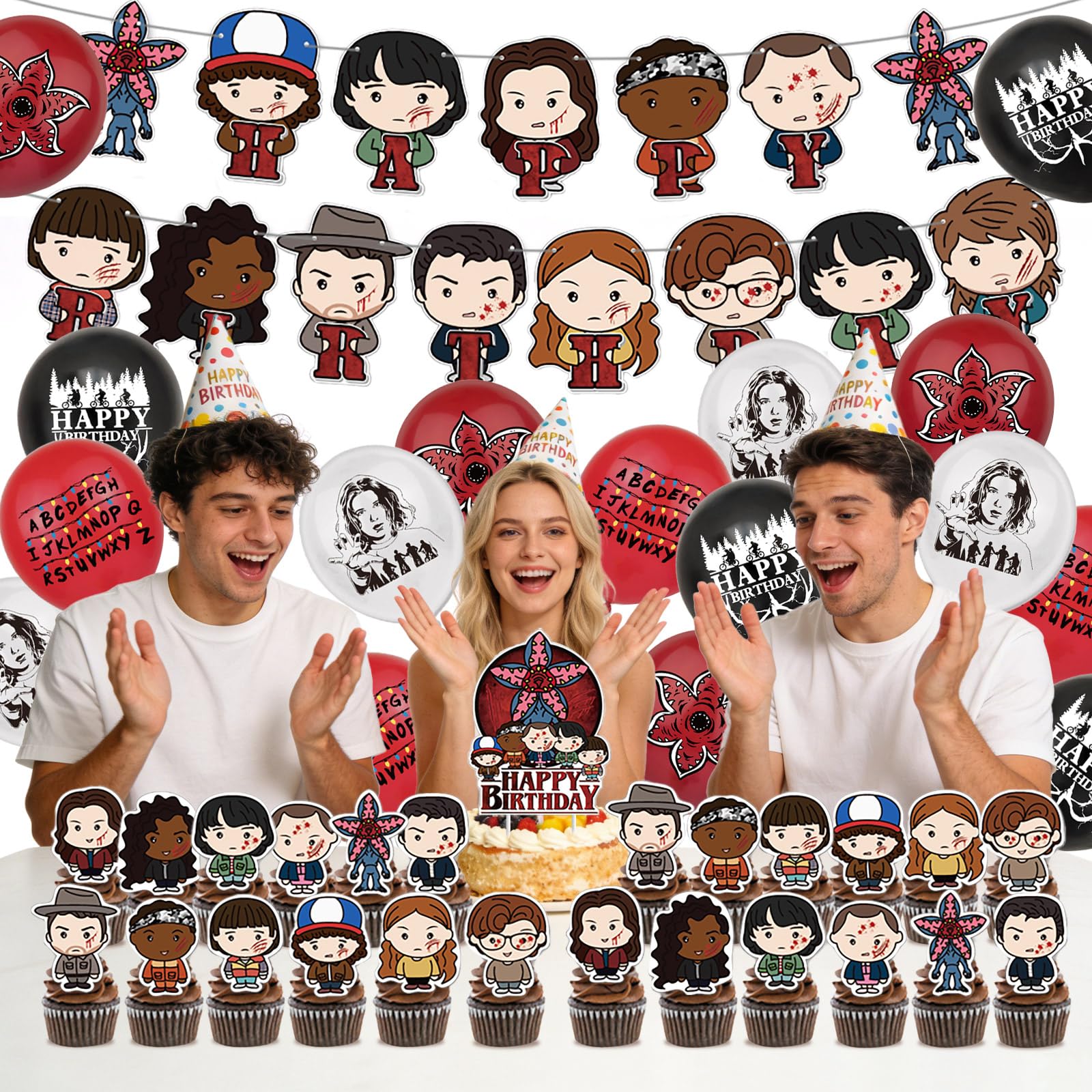 complete 42-piece tv series birthday decorations components