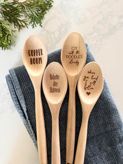 TV Show Fan Gift kitchen spoon set shown in listing