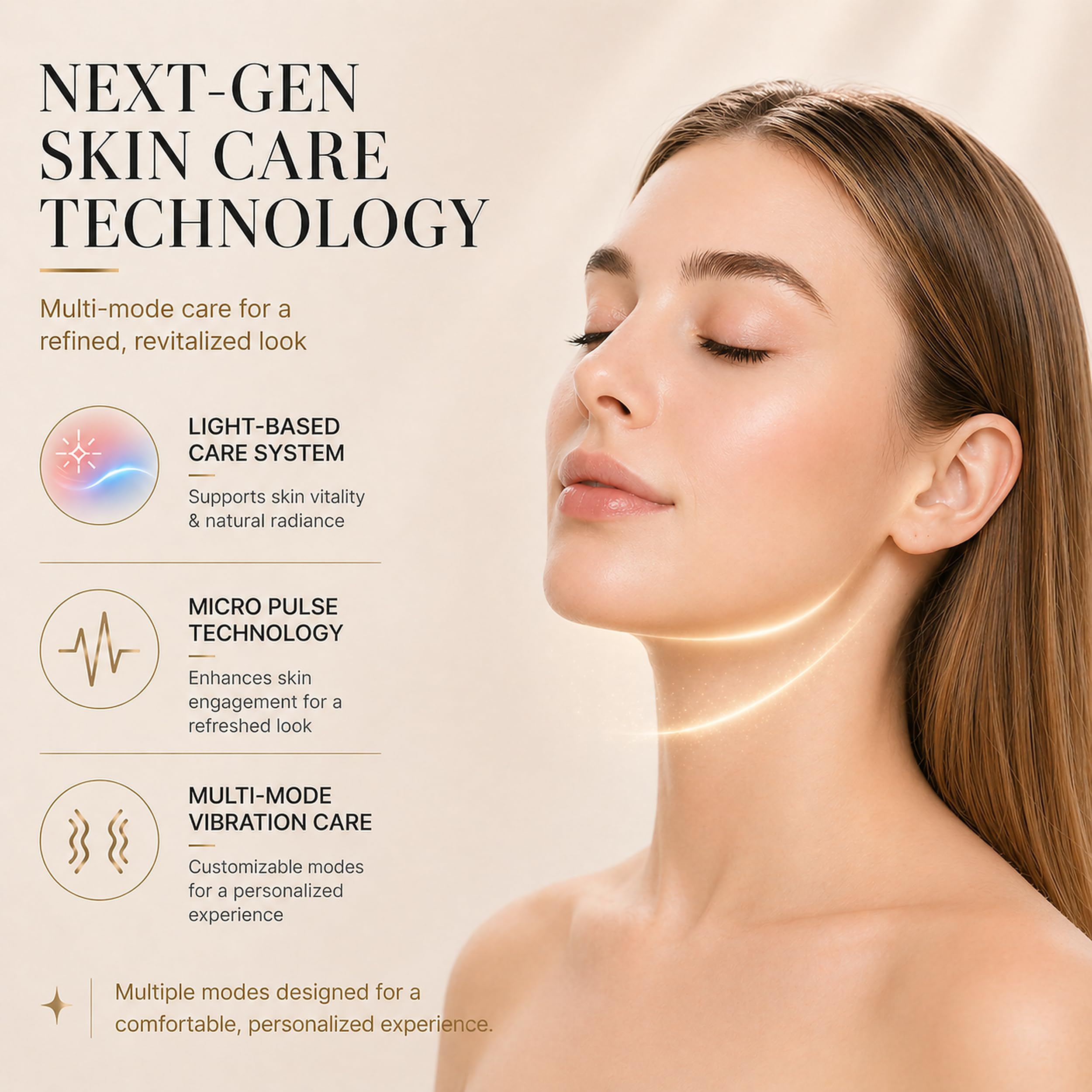 Red and Blue dual-light therapy feature on device