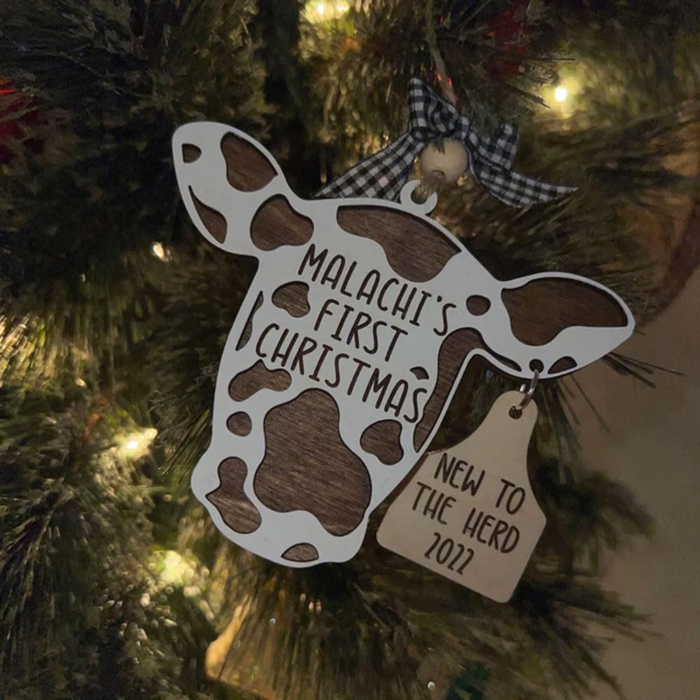 Twine hanger ornament designed for baby keepsake