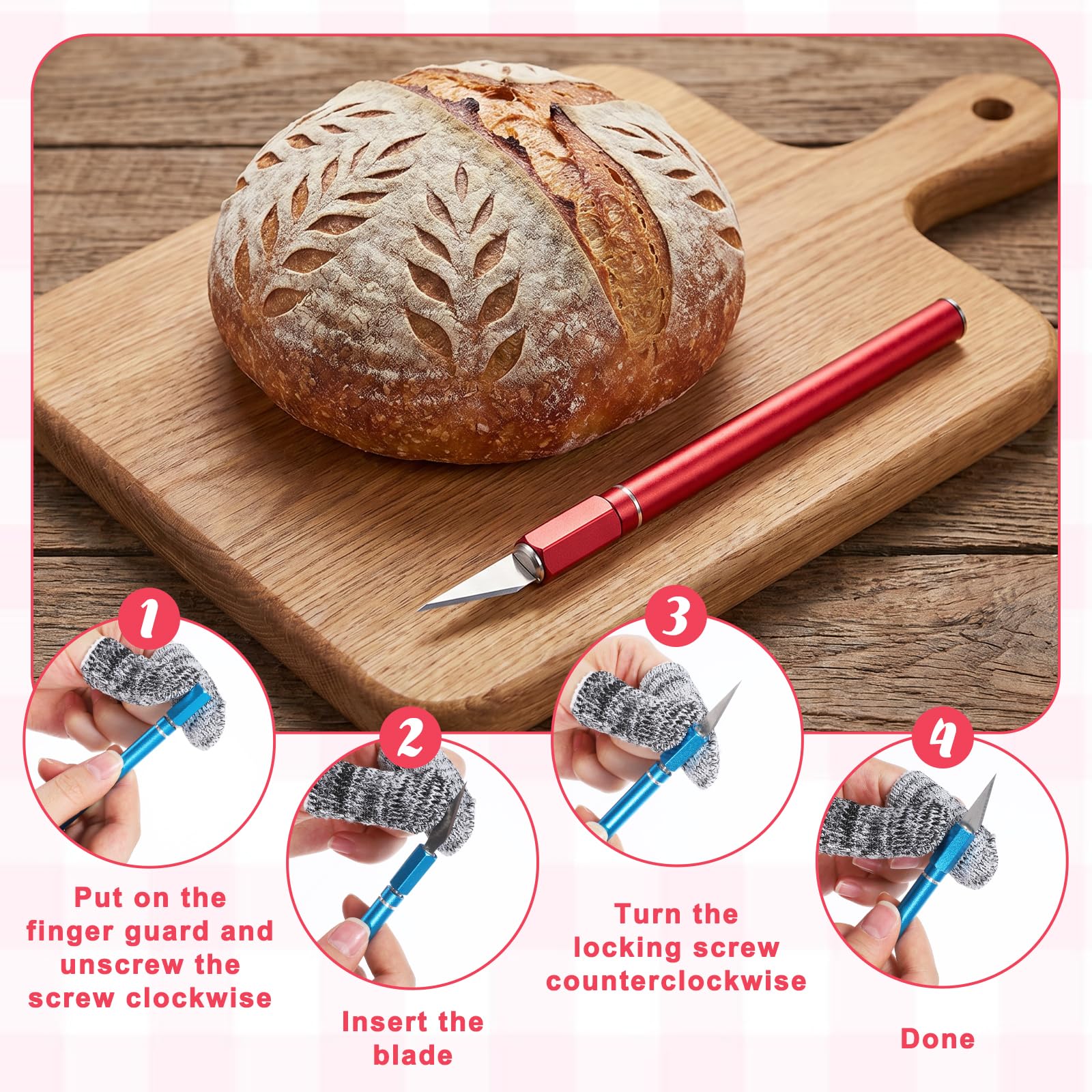 Twisina Bread Lame 20 stainless steel blades