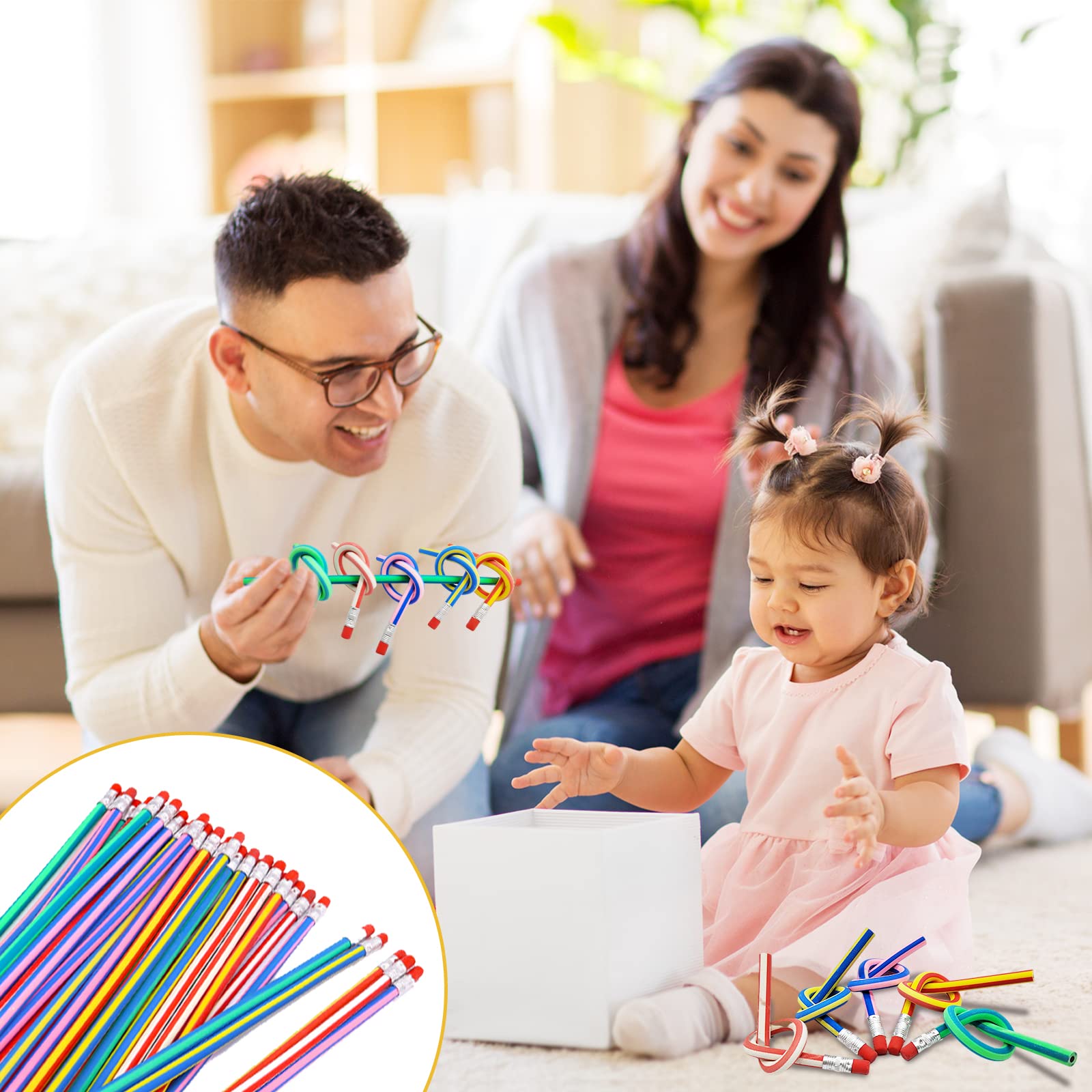 Kids party pencils bulk pack for crafts and learning