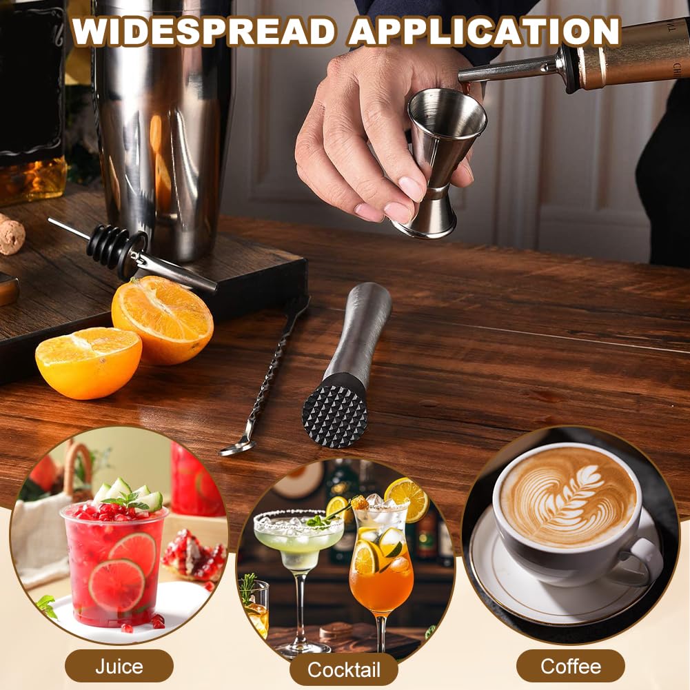 twisted stem mixing spoon held for grip