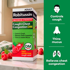 Adult 12+ cough medicine with chest congestion relief