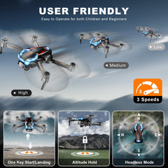 Loiley drone two batteries for up to 26 minutes flight