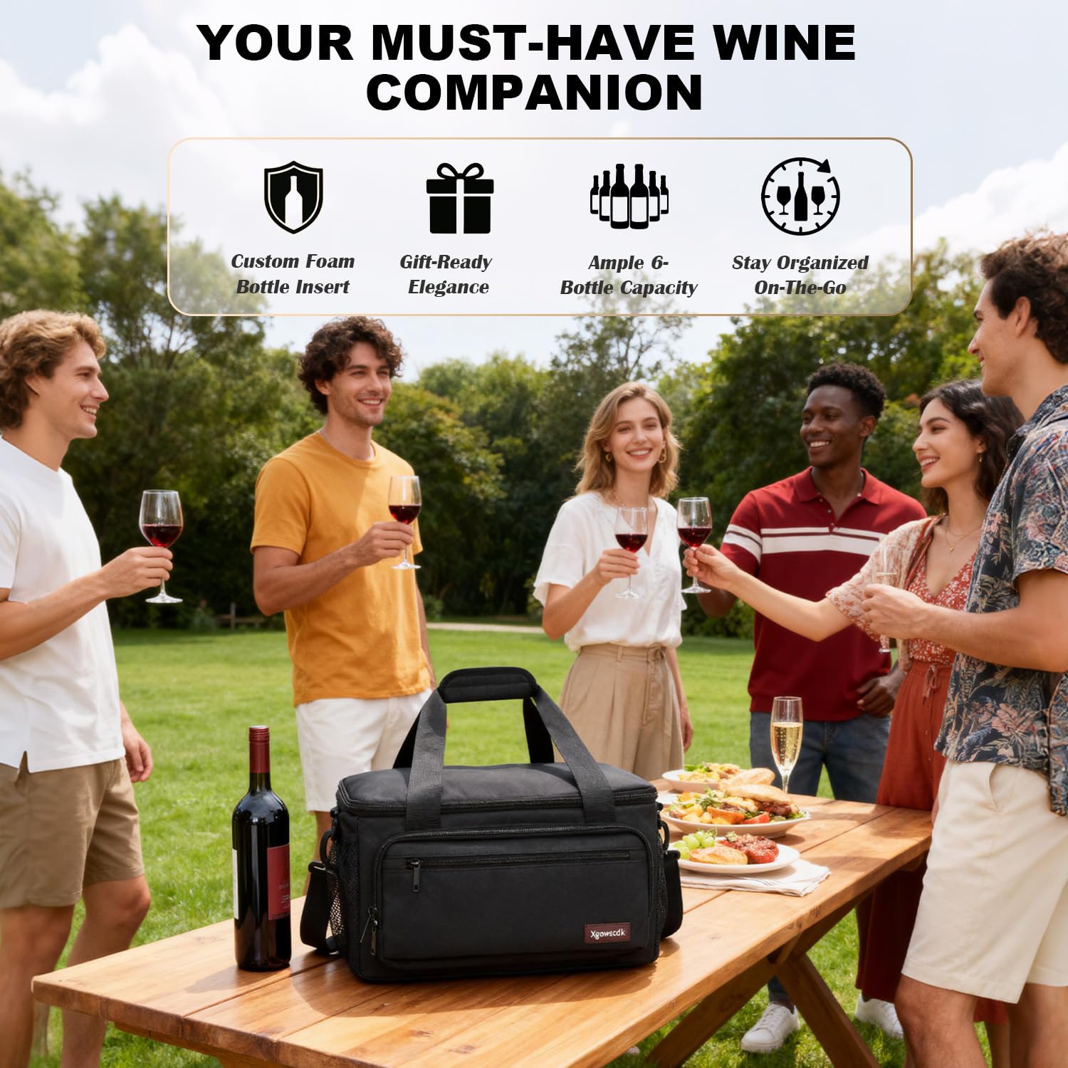 top handle and detachable shoulder strap carrying options