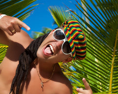 Tropical Jamaica Me Crazy Freshie aroma beads palm tree
