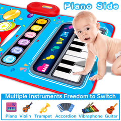 Piano side with 6 instrument sounds and 13 keys