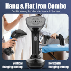 Two-in-one ironing wrinkle remover capability